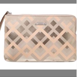 Stella & Dot Metallic Geo Clutch
